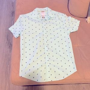 NEW! Denim & Flower Button Up Shirt